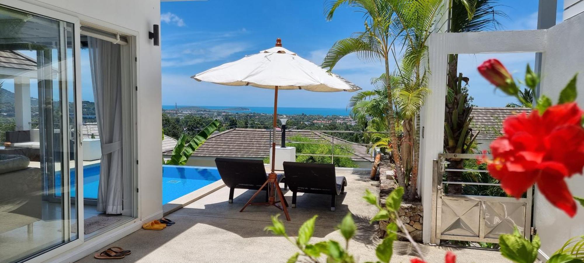 Villa Paradise, Pool And Sea View пляж Чавенг Екстер'єр фото